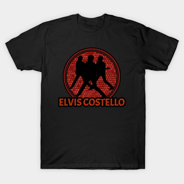 Retro elvis costello T-Shirt by CrosstyleArt